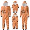 Halloween-printet Familie-matchende Hettegenser med Langermer og Glidelås Hettegenser Jumpsuit Sett