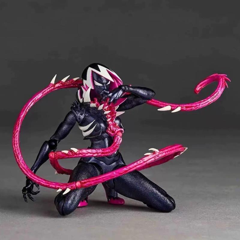 Marvel Venomized Gwen Stacy Action Figure Anime Collectible Model Articulated Joints For Marvel Fans Comic Enthusiasts