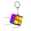 Retro Mechanical Keychain Stress Reliever With Wooden Fish Portable Vintage Desk Accessory For Office And Daily Use