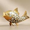 Ocean-Themed Statuette Figurine with Silver Scale Accents Sturdy for Office Desk