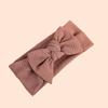 2022 Organic Cotton Baby Bow Knot Knitted Ribbed Infant Newborn Headbands for Babies  18 Colors Baby Accessories