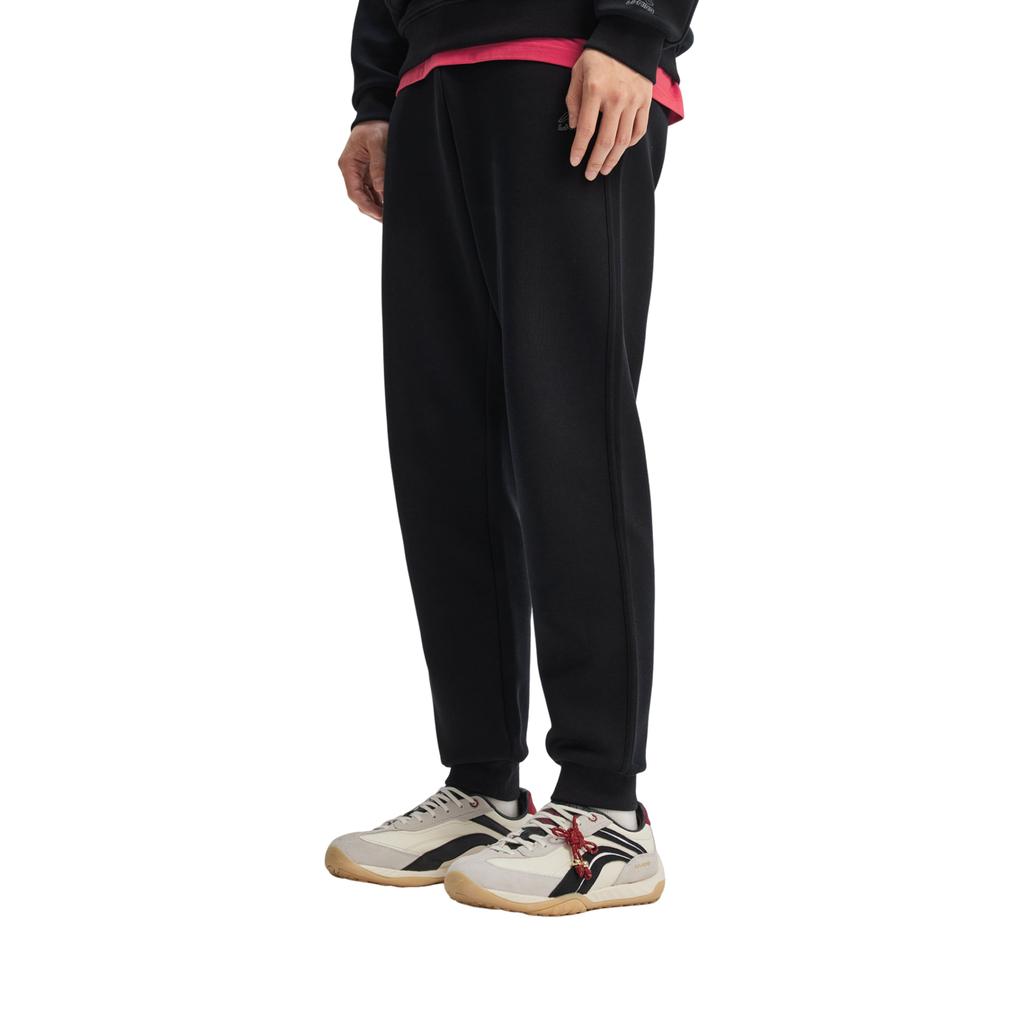 Li Ning Sports Trend Series Logo Embroidered Letter Knitted Sports Pants Men Pants AKLW067-2