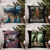 Italian Brain Rot Meme Tralalero Tralala Pillow Case Sofa Short Plush Double-Sided Hd Printing Room Home Office Cushion Cover