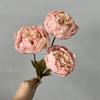 3heads Peony Cored Peony Artificial Flower Fake Rose Wedding Living Room Decoration
