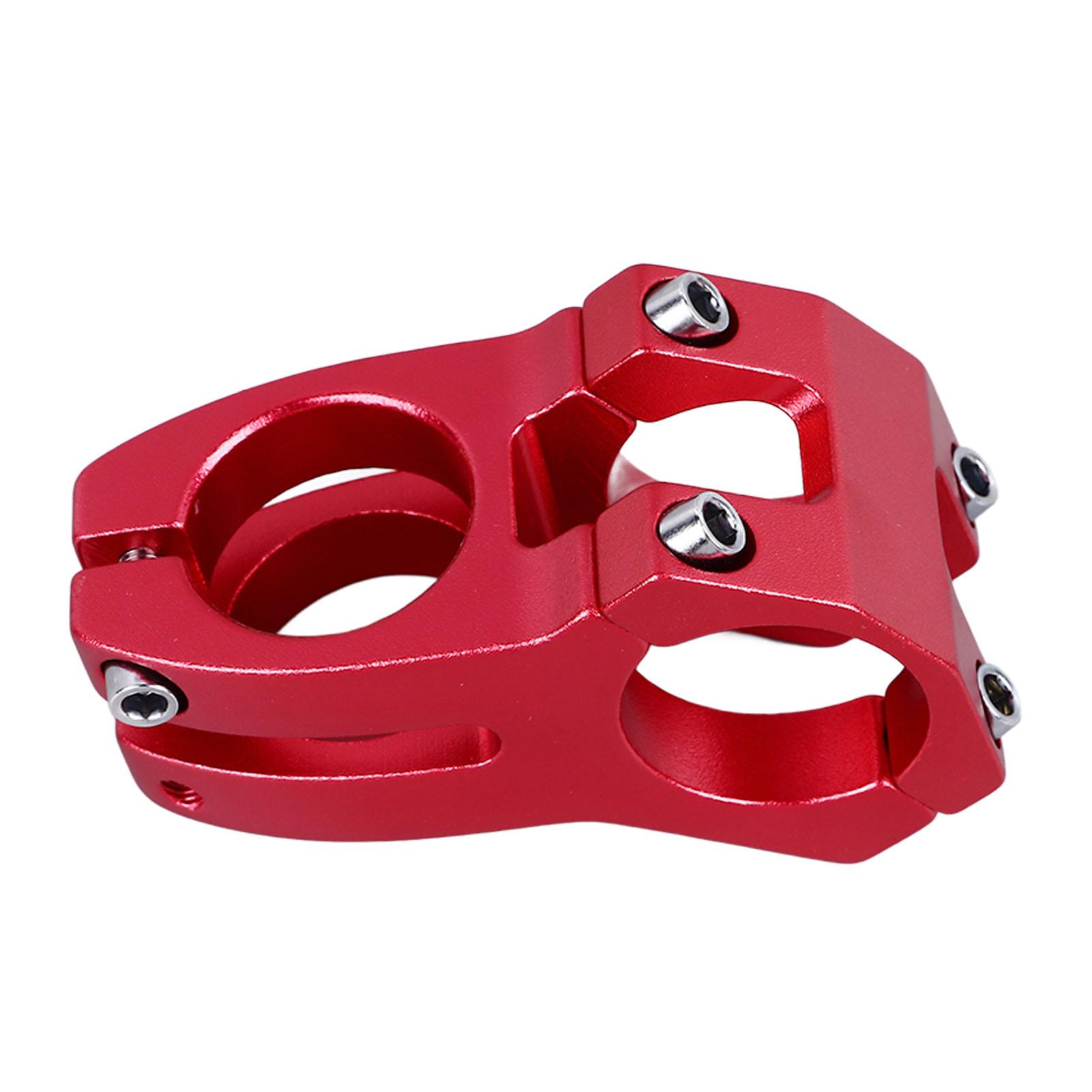 

31.8mm Bike Stem Mountain Bike Stem Short Handlebar Stem for Most Bicycle Road Bike BMX Fixie Gear Cycling Aluminum червоний