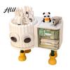 Children Stationery Organizer Cute Rotating Pen Holder with Drawer 2-in-1 Large Capacity Desktop Sorter for Kids Girls Multifunctional Storage