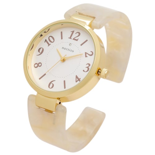 Fieldwork Women's Analog Acetate Bangle Watch YM119-1 White