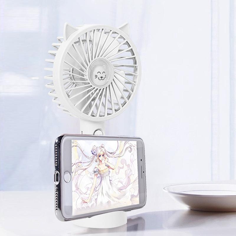 Handheld Portable Mini Fan USB Charging Electric Fan 3 Speeds Adjustment Cooling Appliances Camping Fan for Outdoor Travel