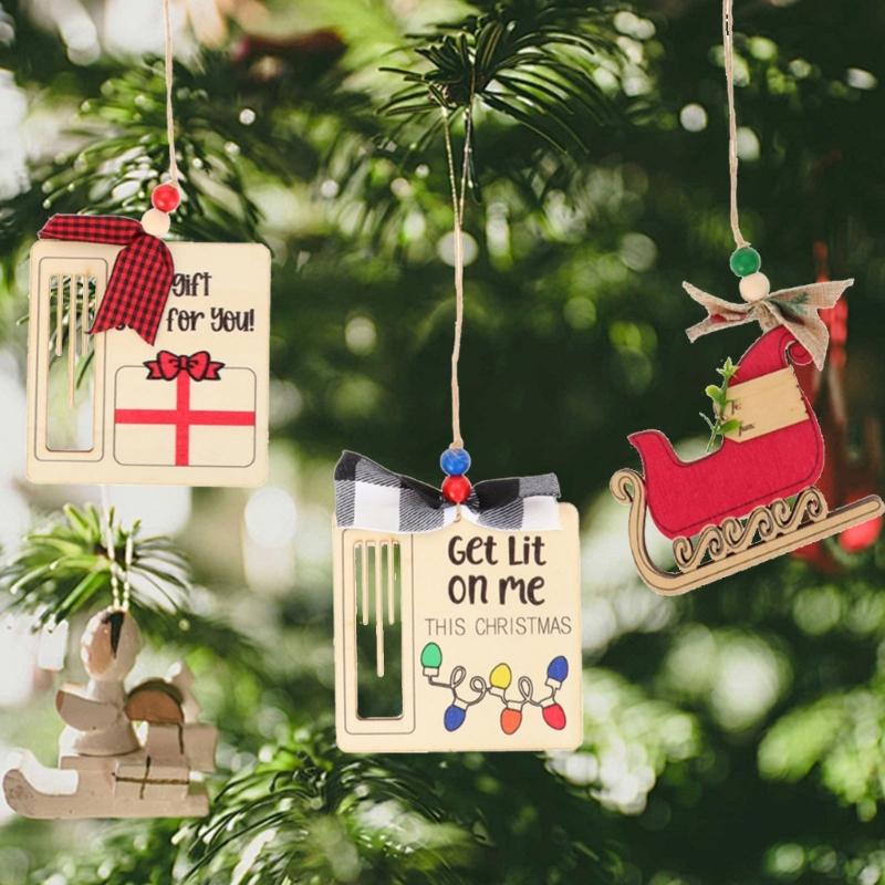 User Friendly Nontoxic Wood Holiday Decoration Hanging Clip Easy Hanging Christmas Accessory For Indoor Seasonal Styling