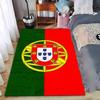 Portugal Flag Carpet with Green and Red Design Home Decor Rug Suitable for Use As an Anti-slip for Living Room Bedroom Sofas