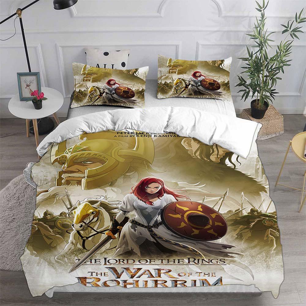 The Lord Of The Rings War Of The Rohirrim Bedding Sets Bed Cover Comforter Duvet Cover Pillow Case 2-3 Pieces Sets