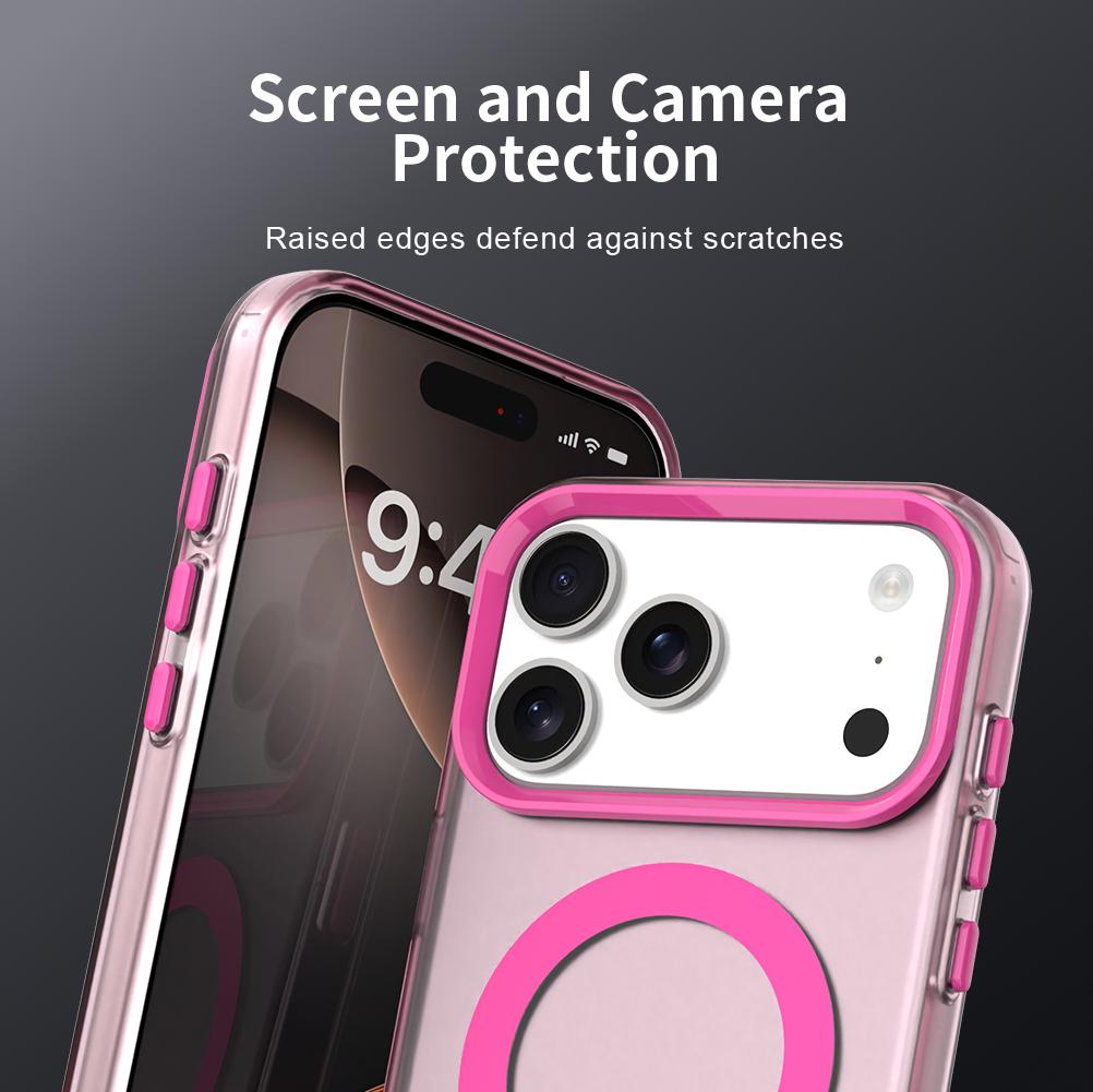 Candy Matte ForMagsafe Case ForiPhone 17 Air 17Promax 16 15 14 Pro Max Plus 13 12 11 16E SE4 17Pro Transparent Rugged Cover