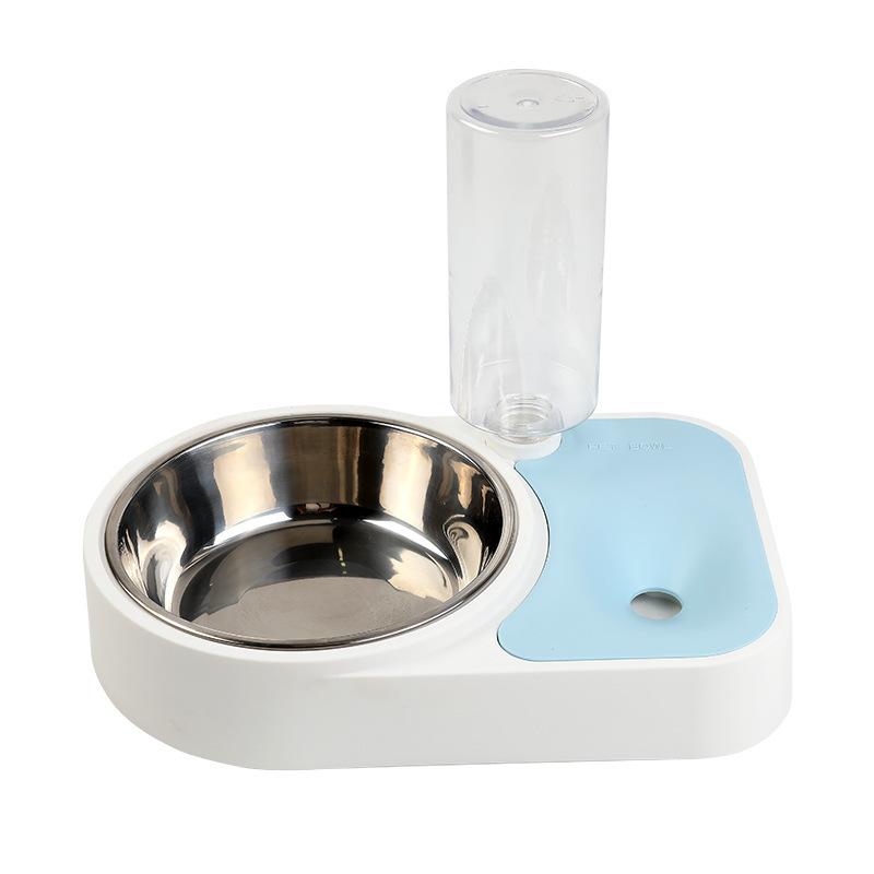 Classic Pet Feeder Moisture Proof Multifunctional Cat Dog Universal Automatic Water Feeder Stainless Steel Pet Double Food Bowl