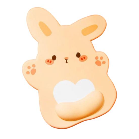 

Подставка под запястье для мыши в виде кролика Эргономичная с эффектом памяти Нескользящая Снятие боли в запястье Компьютерная подставка под мышь с подушкой для поддержки запястья Игровой аксессуар для стола A