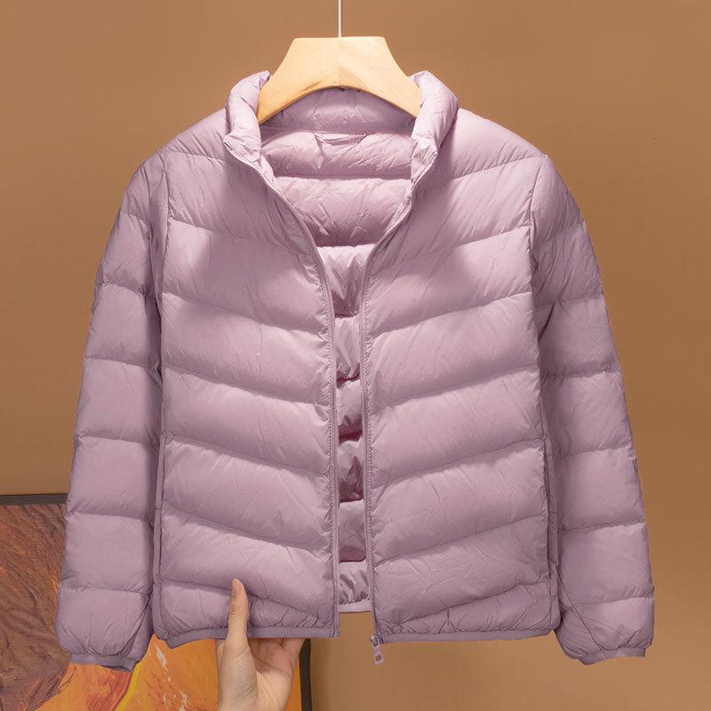 2025 Kids' Autumn-Winter Lightweight Down Short Jacket - Stand-Up Collar, Warm for Boys & Girls