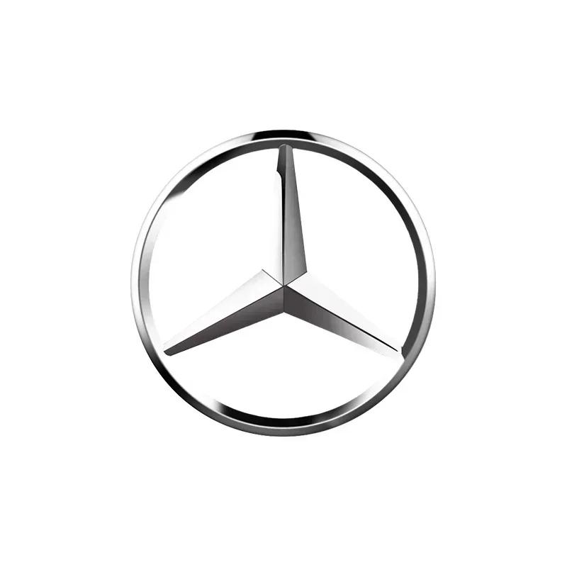 Autosticker Voor Mercedes Benz 3D ABS zilver/Zwart 9cm 90mm auto achterklep Kofferbak embleem badge sticker Decals Voor Mercedes Benz W11