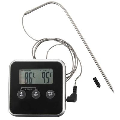 Electronic Kitchen Thermometer Probe Skewer for Meat and Roast Dishes