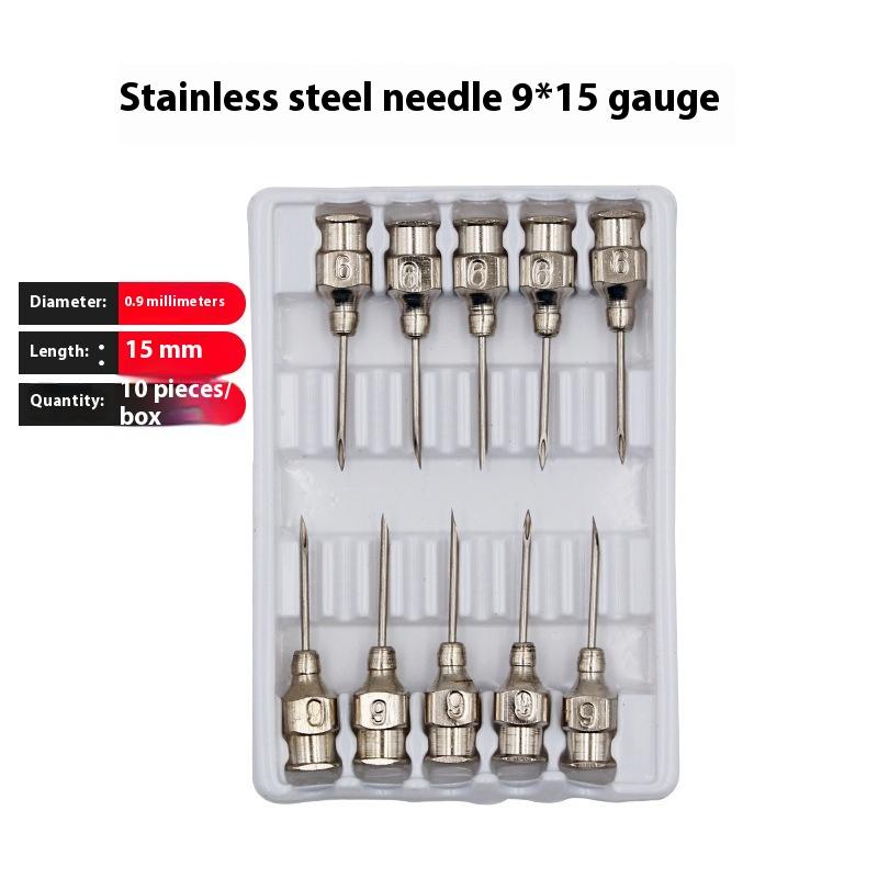 1 Set 20-50 ml Veteriner Alet Şırınga Aşı Enjeksiyonu Ayarlanabilir Doz 304 Paslanmaz Çelik İğne Ucu Dağıtıcı Hayvancılık Kümes Hayvanları