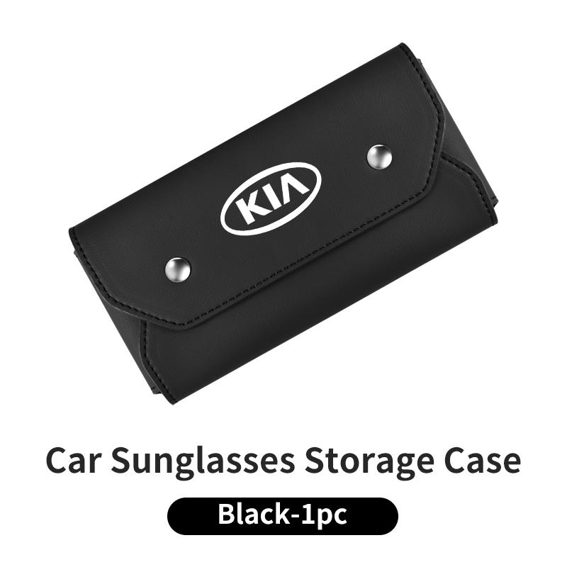 Car Sun Visor Glasses Case Leather Sunglasses Box Eyeglasses Holder For KIA Ceed Sportage Rio K5 Optima Cerato Proceed Venga fxrp50
