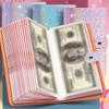 A6 Large Capacity Storage Book | Savings Book, Made of High-quality, with 50 Inner Pages, Can Hold 100 Banknotes, Suitable