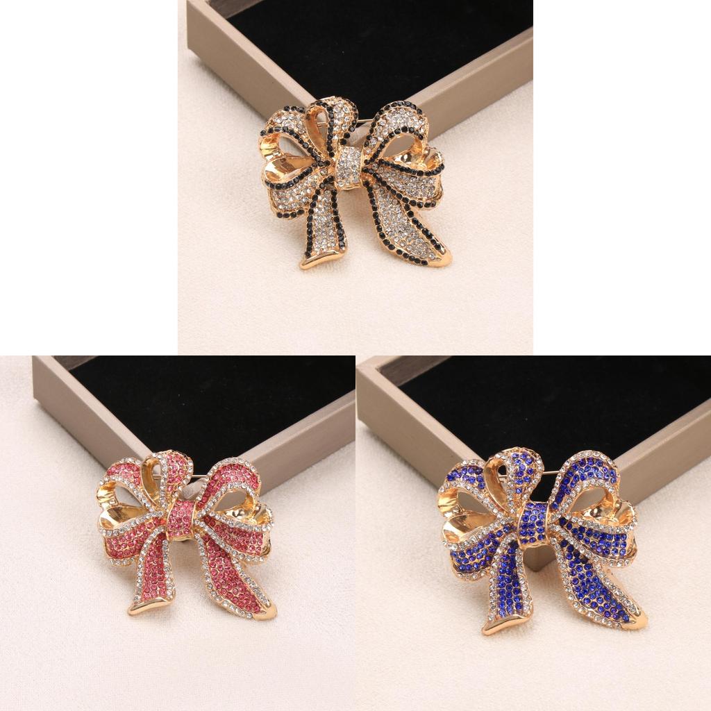 Alloy Butterfly Bow Brooch For Women Decorative Fashion Accessory Gift For Ladies