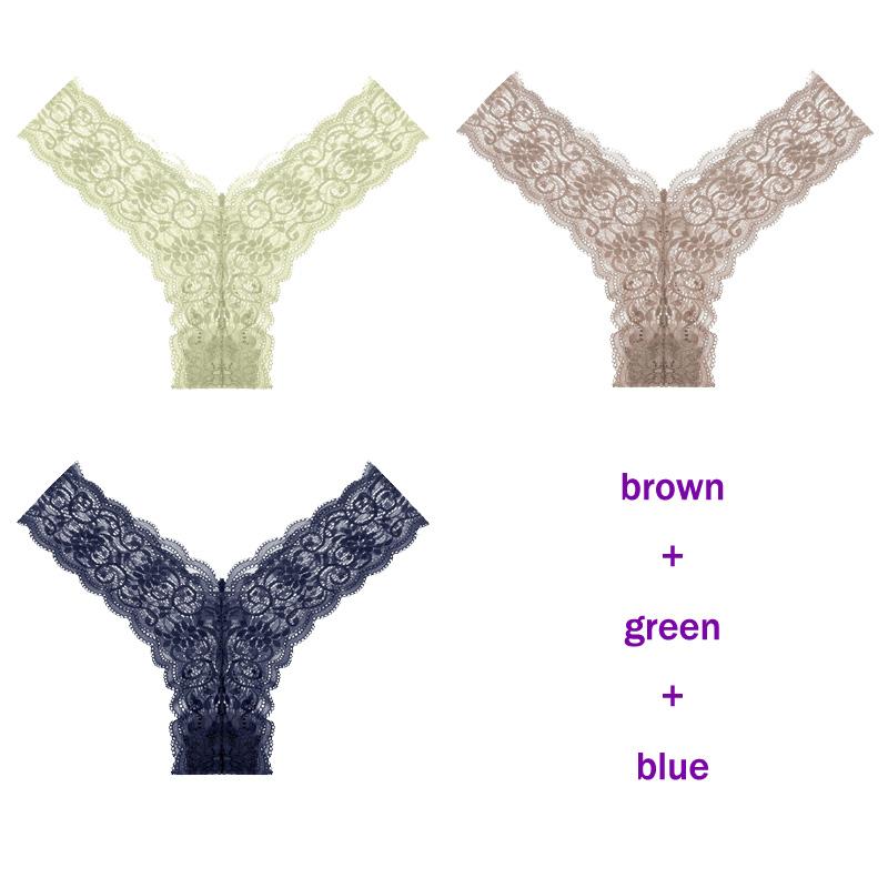 CINOON 3 Teile/los frauen höschen Transparent Low-Taille Unterhose Aushöhlen Tanga Weibliche Nahtlose G-String Sexy Unterwäsche Spitze Dessous panty