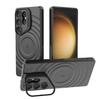 The New Magnetic Suction Bracket Is Suitable for Samsung S26Ultra Anti-drop Mobile Phone Case S25 Plus Corrugated Protective Case.