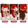 Christmas Santa Hat Ear Moving Jumping Hat Santa Claus Elk Snowman Snowflake Cosplay Hat Xmas Holiday Party Costume Photo Prop Gift