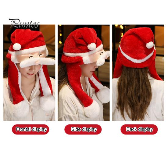 Weihnachten Santa Hut Ohr bewegen Springen Hut Santa Claus Elch Schneemann Schneeflocke Cosplay Hut Weihnachten Urlaub Party Kostüm Foto prop Geschenk