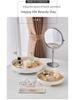 Nordic Round Coffee Table Tray for Ornaments, Aromatherapy, Perfume, and Cosmetics Storage.