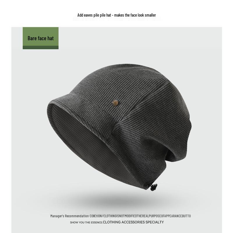 Korean Style Trendy Slouchy Beanie for Women and Men - Thin, Knitted, Youthful Fashion with Applique Design.