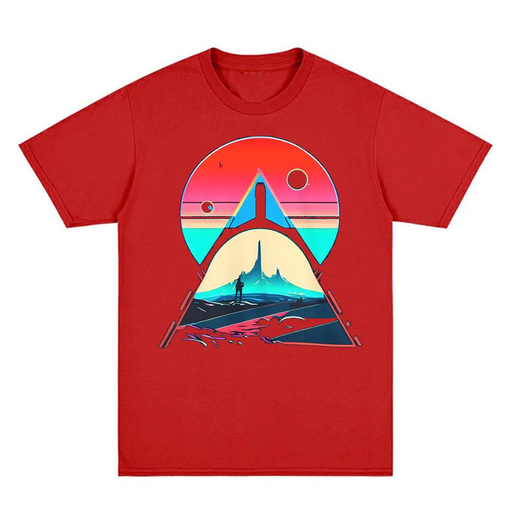 No Man's Sky Inspired T-shirt GAME Graphic Printing TEE Unisex Cotton Comfortable T Shirt Casual Crew Neck Soft Tees