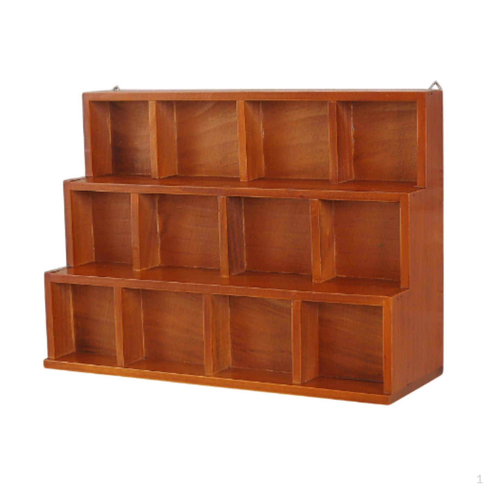 

Настенная полка-витрина для чайников с отделениями, держателем для чашек, полка для чайной посуды для