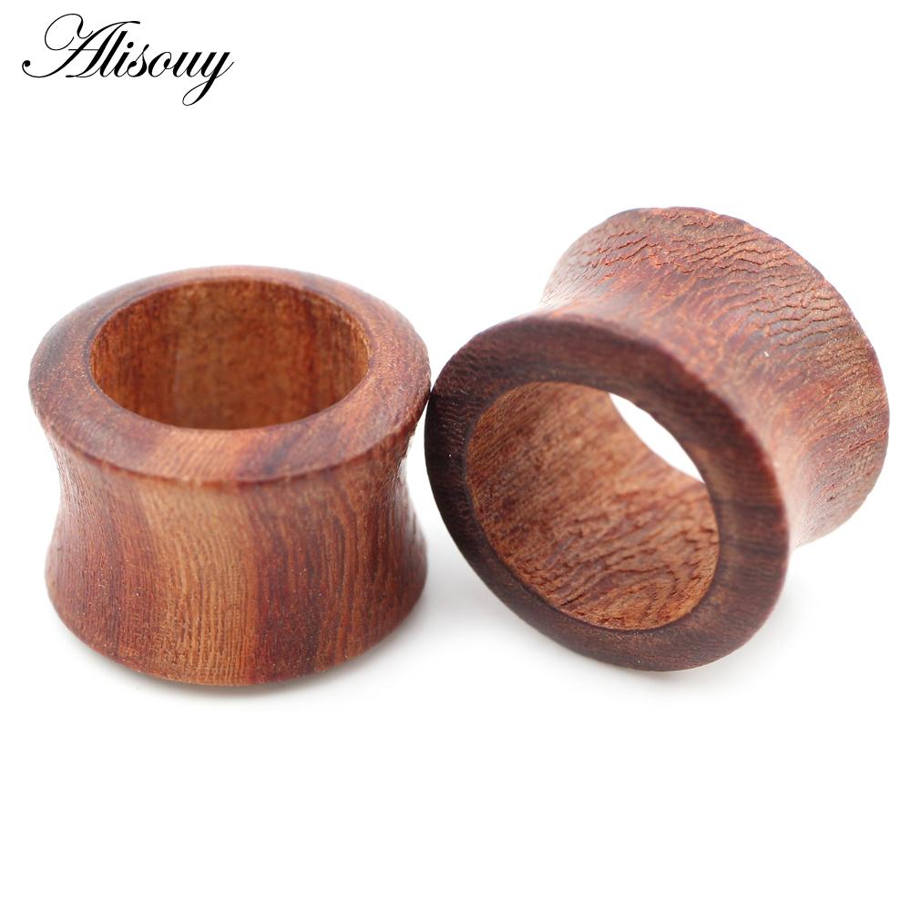 

Alisouy 2 шт. 8 мм-20 мм полые натуральные деревянные мужские и женские ушные туннели пробки расширители растяжители серьги пирсинг украшения для тела 10mm
