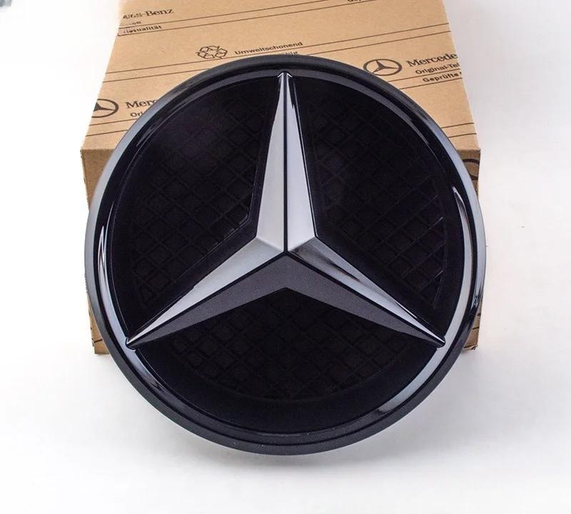 

For Mercedes Benz Black border and silver border decoration Car Front Grilled Star Emblem Logo for Mercedes Benz W213 E-Class 20 W213