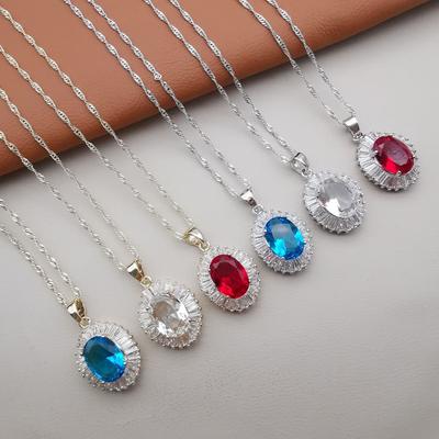 Crystal Jewelry Light Luxury Zircon Necklace Stylish and Fashionable Womens Collarbone Chain