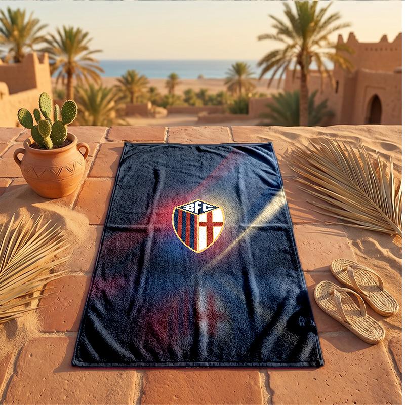 Bologna FC Print Microfiber Beach Towel Quick Dry Absorbent Large Towel For Beach Swimming Travel