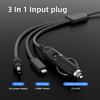 3-in-1 Car Charger & Mini DC To DC Cable Set