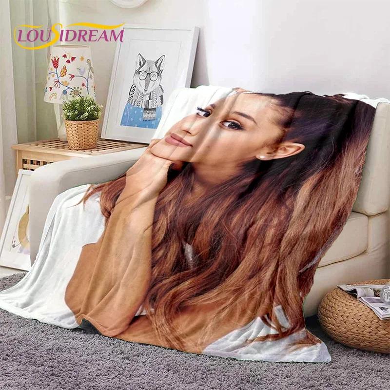 3D Ariana Grande Katze Ari Sänger Weiche Decken, Warme Kuscheldecke Bequeme Decke für Picknick Betten Sofa Zuhause Schlafzimmer Geschenk