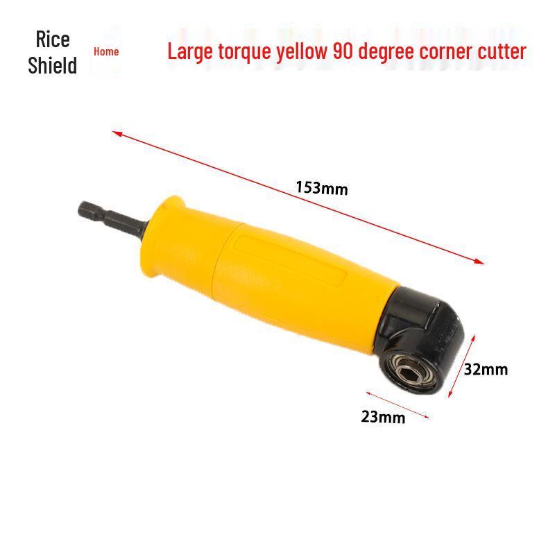 Universal Right Angle Flexible Screwdriver Attachment with Electric Drill Connection