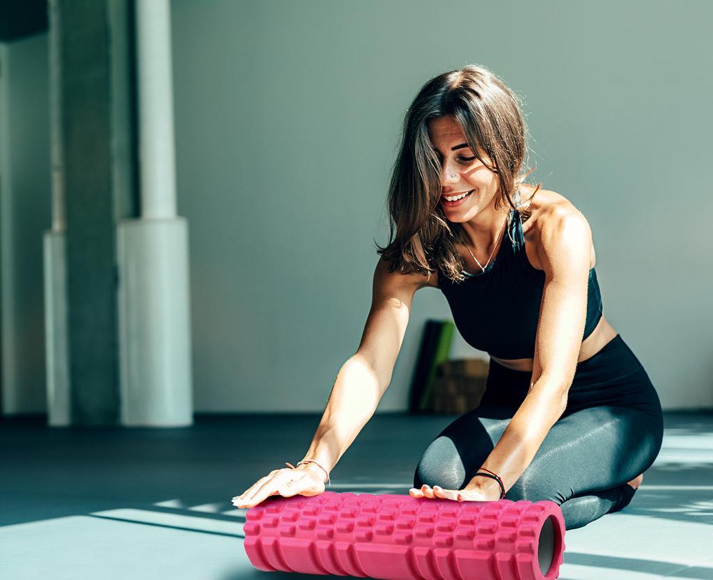 Roller massage roller back roller with protrusions exercise roller gym