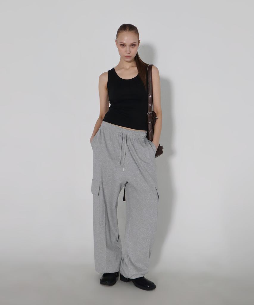 CHICKS Easy Fit Wide Cargo Sweatpants