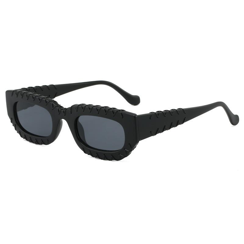 

Square Braided Personalized Sunglasses Trendy Hip Hop Sunglasses Universal Travel Driving Sunshades