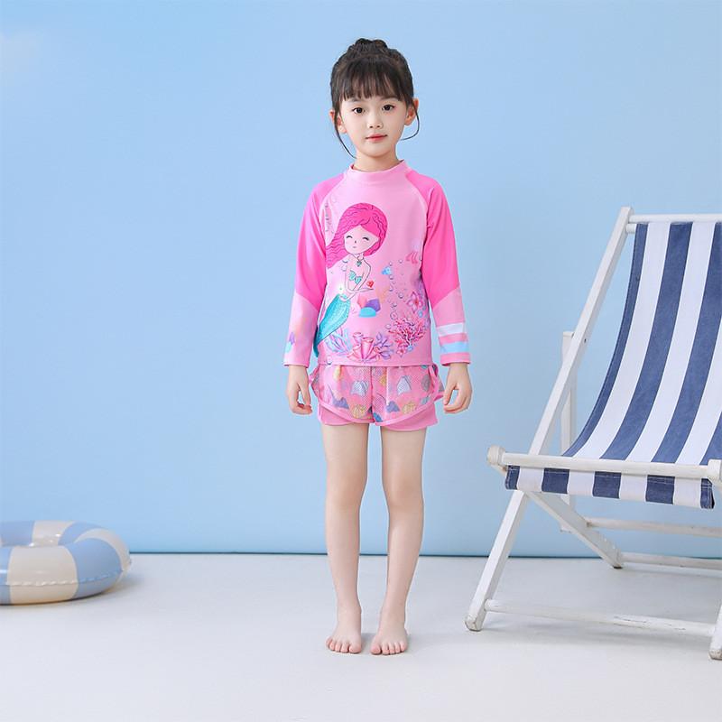 Childrens Onepiece Swimsuit With Polyester Fabric For Water Sports And Swimming Fun