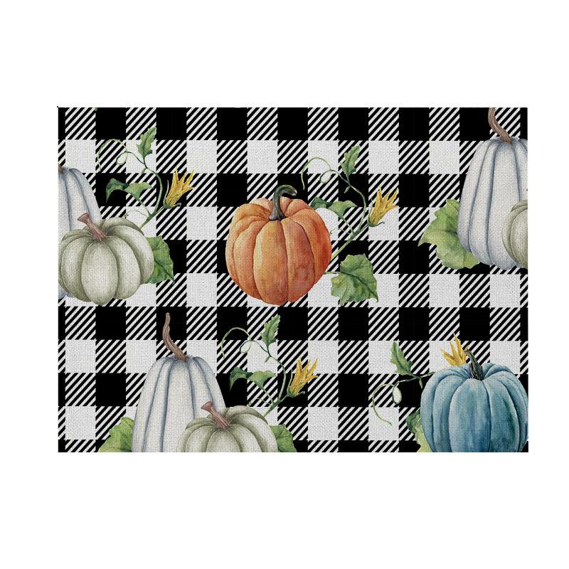 Thanksgiving Pumpkin & Maple Leaf Tabletop Placemat 