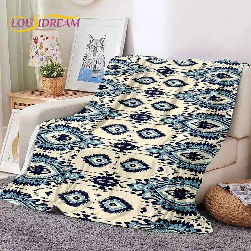 3D Lastest Nordic Turkish Bohemia Celt Soft Flannel Blankets,Throw Blanket Comfortable Blanket for Picnic Beds Sofa Home Bedroom