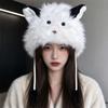 Ear Protection Winter Hat Warm Earmuff Hat Cute Plush Beanie  for Women