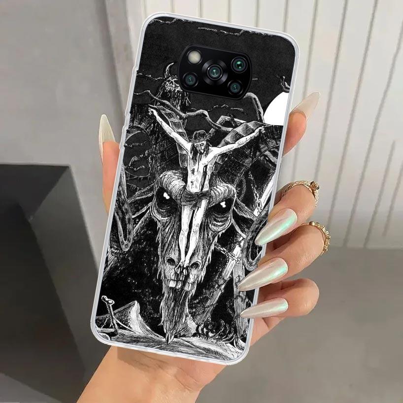 

Satanic Goat Satan Devil Phone Case for Xiaomi Poco X5 X6 X7 Pro F7 Ultra M7 Redmi 15 15C 13 13C 12 12C 10 10A 10C 9 9A 9C 9T Sh Redmi 13