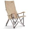 ICECO Outdoor Chair Weight Capacity SeatA7075 Aluminum Alloy FrameHigh Low Back AdjustableBamboo Armrests Camping Folding Compact Garden Indoor Use