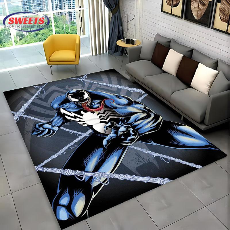 Neuankömmling V-VEN0M Teppich, Haushaltsartikel für Wohnzimmer und Schlafzimmer, Sofamatten für Kinderzimmer, Fußmatte Boden Anti-Rutsch Teppich, Geschenk